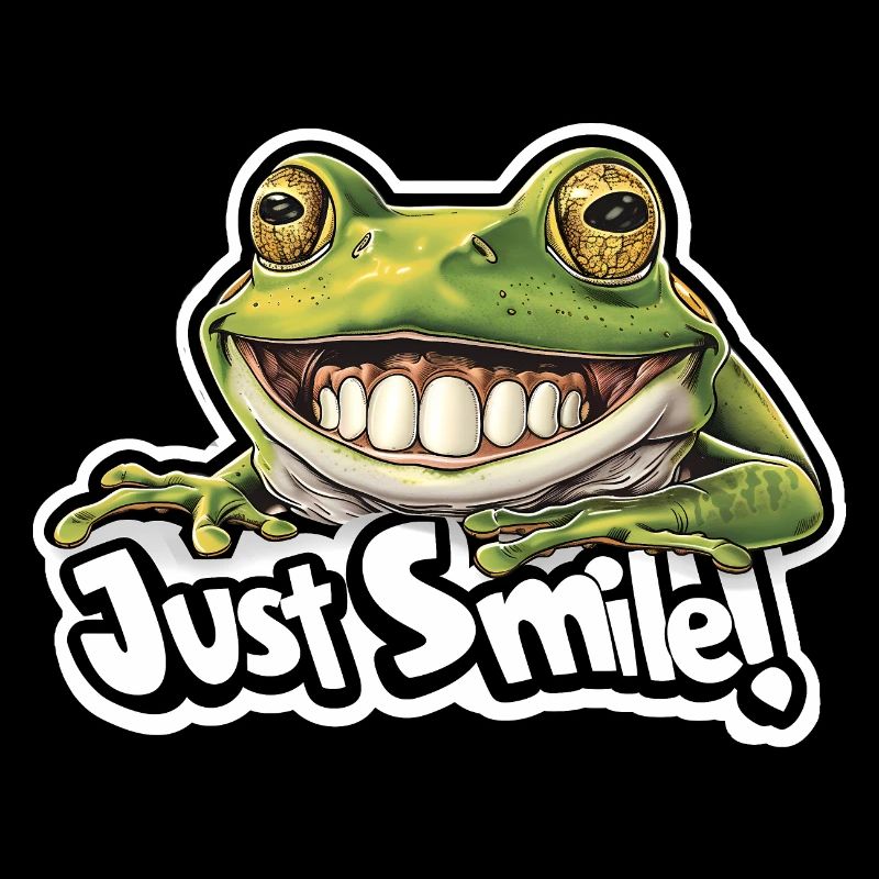 Just Smile! Ugly Frog