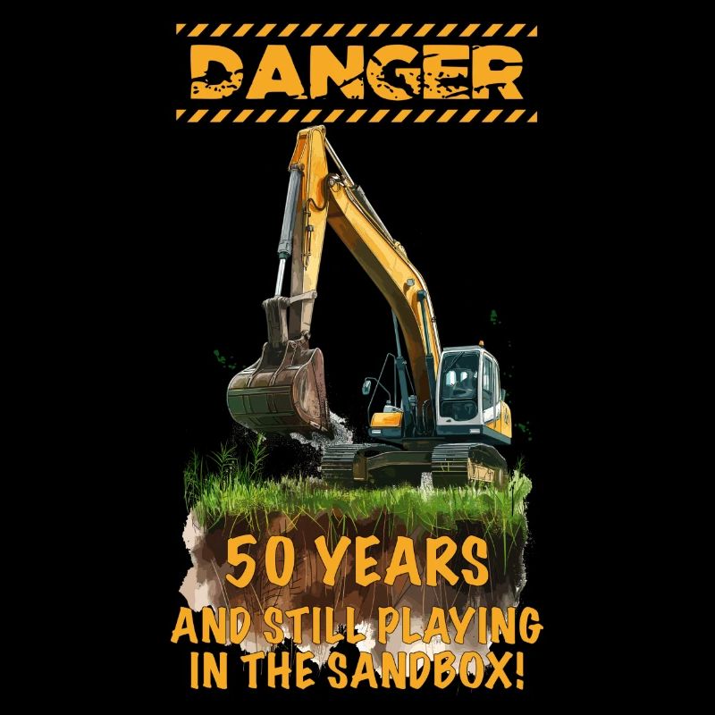 Bagger Excavator 50 Years 50 Jahre