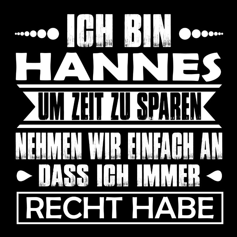 Hannes - Je suis toujours raison ..