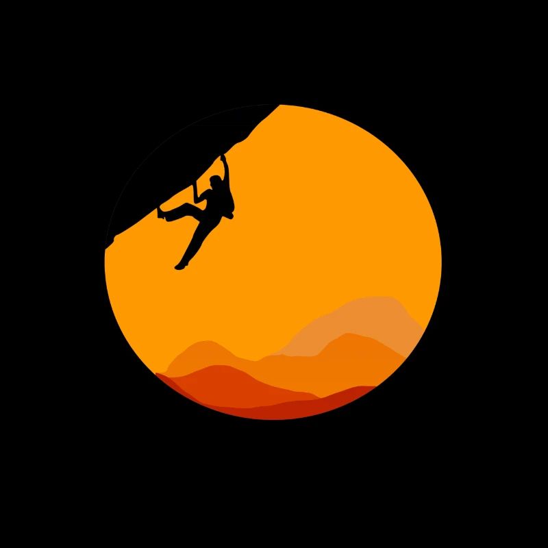 Klettern vor Sonnenuntergang Sonne Berg Geschenk