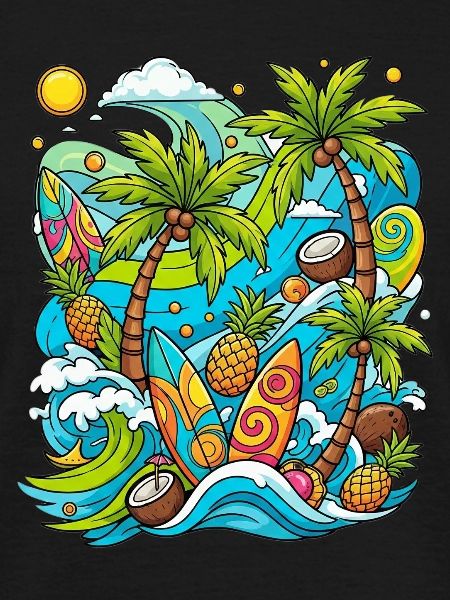 Tropical holiday pattern