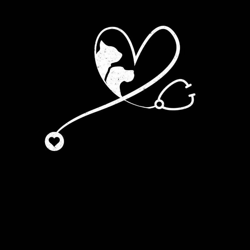 Vet Tech Stethoscope Heart