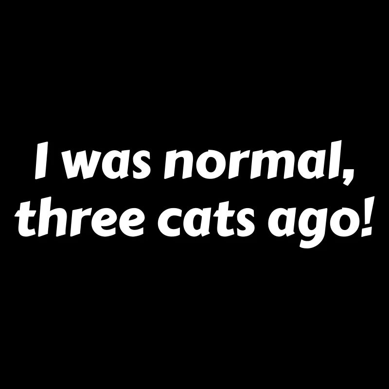 I was normal three cats ago