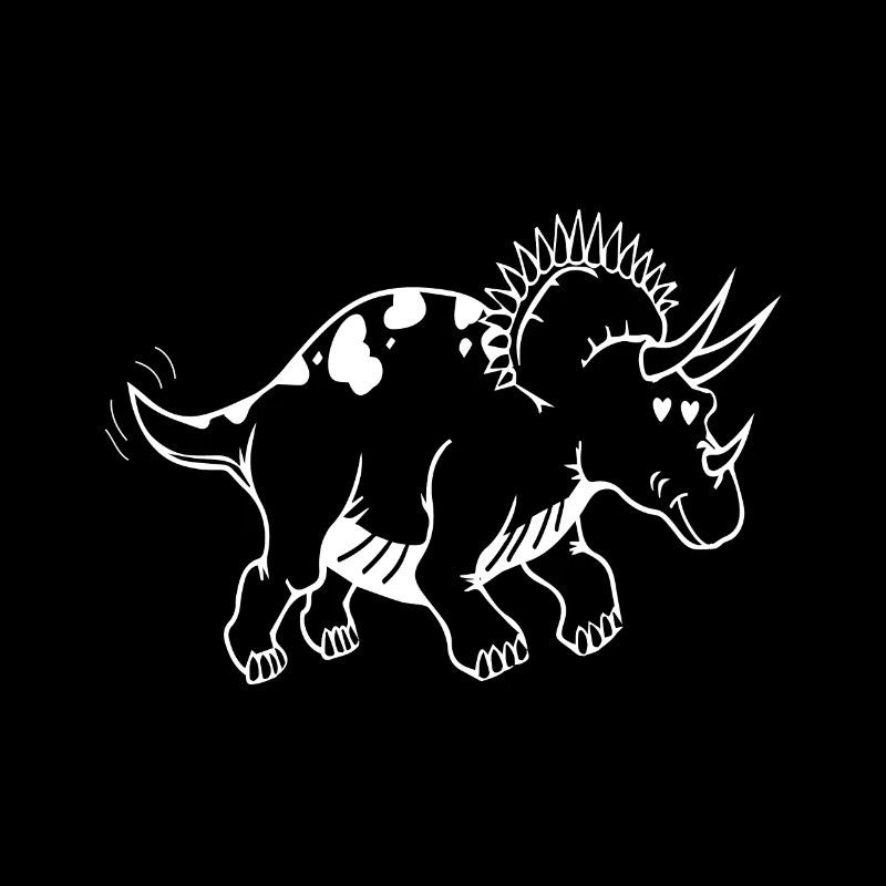 Dino Dinosaurier Ceratopsia mit Hörnern