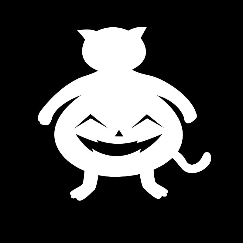 Chat à la citrouille Halloween