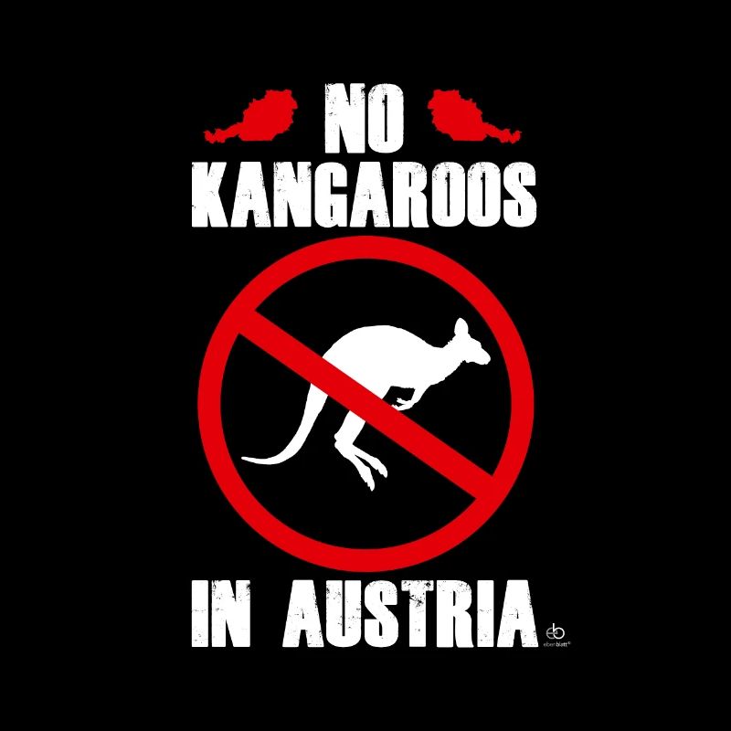 No Kangaroos in Austria Kängurus Geschenk
