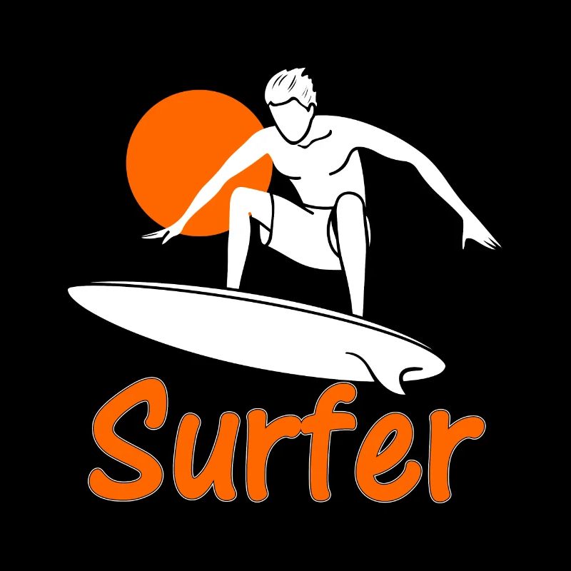 Surfer auf dem Surfbrett