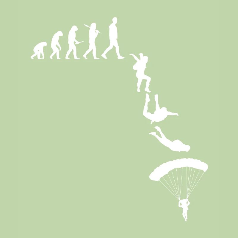 Fallschrimspringen Evolution Urmensch Parachute