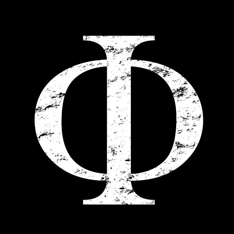 Vintage Phi-Symbol-Geschenk-griechische Alphabet-Schwesternschaft