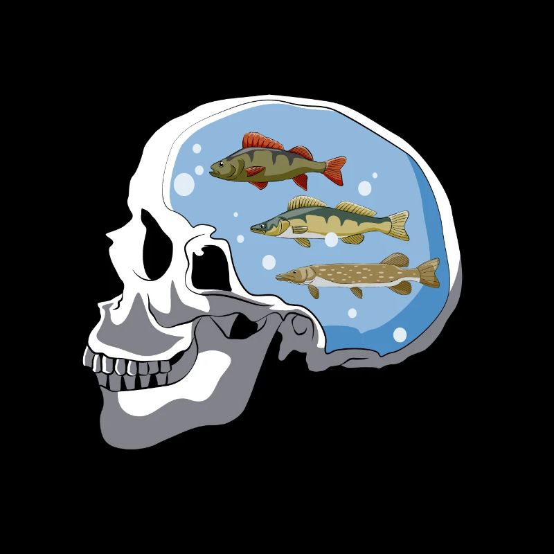 Pêcheur de pêche au crâne
