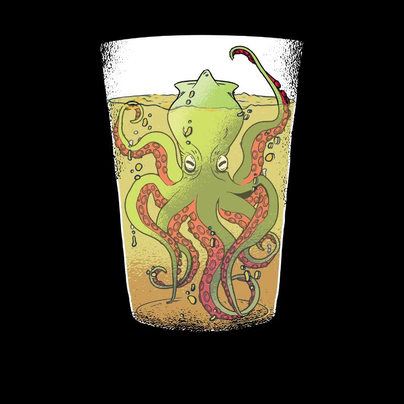 Kraken dans un verre à bière