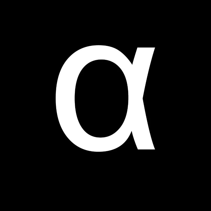 Griechischer Buchstabe Alpha