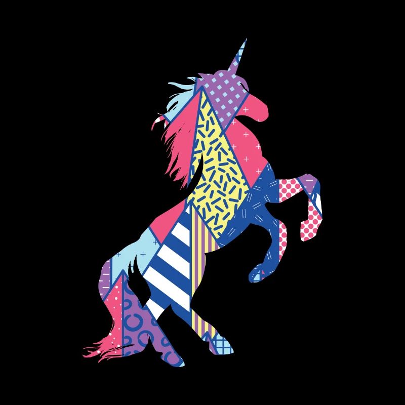 Cadeau drôle d'animal d'impression géométrique d'amant de licorne