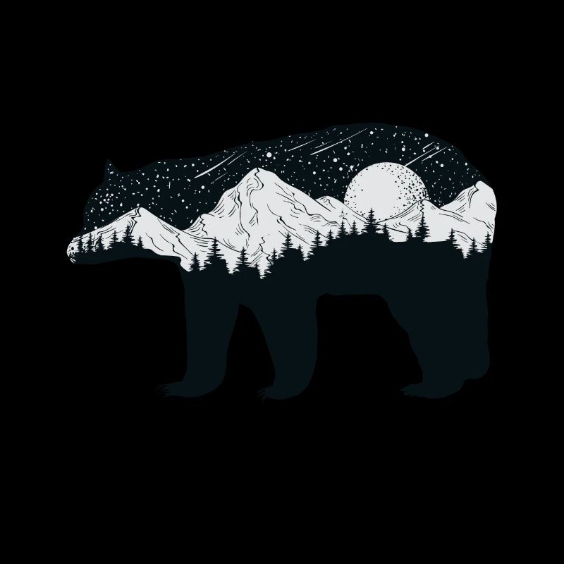 Bär in Winterlandschaft