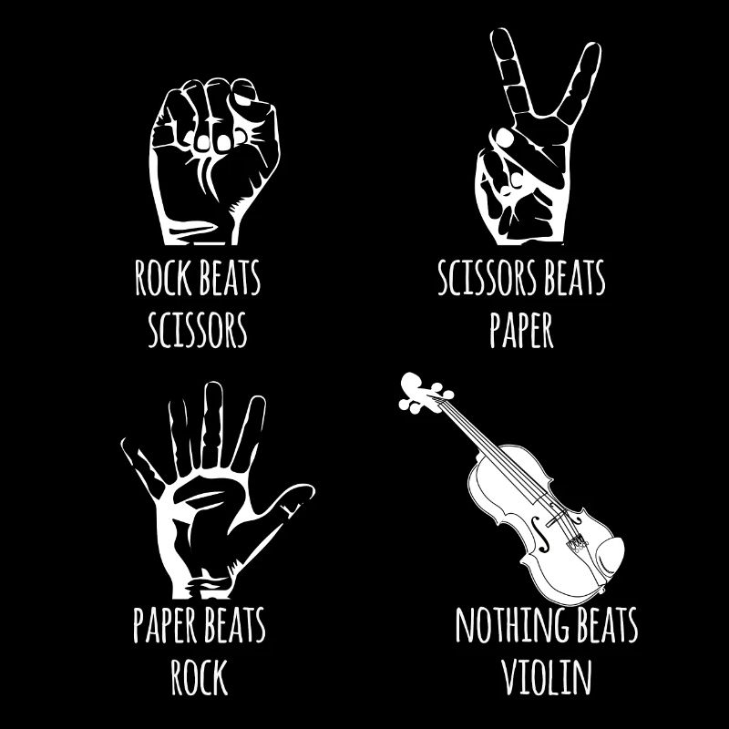 Violon - Violon - Violoniste - Ciseaux - Pierre - Papier