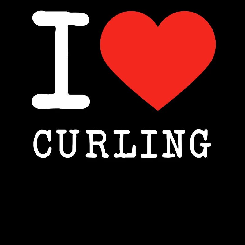 Ich liebe Curling Curling Eis Winter Sport