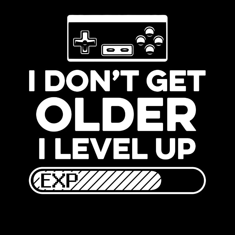 Level Up Gaming Controller Retro Geschenk EXP