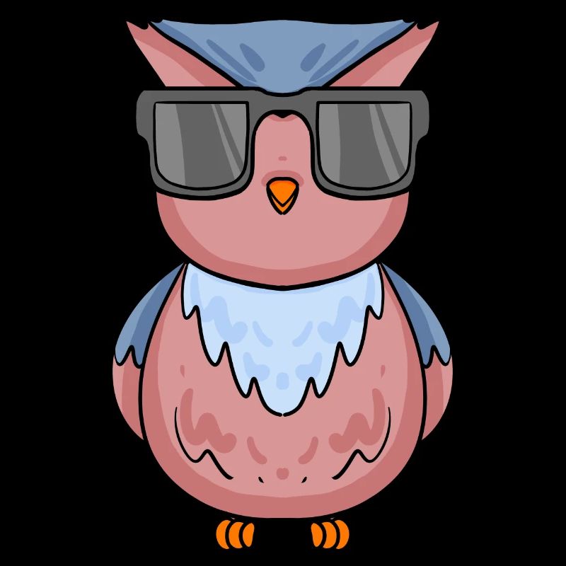 cool owl with sunglasses