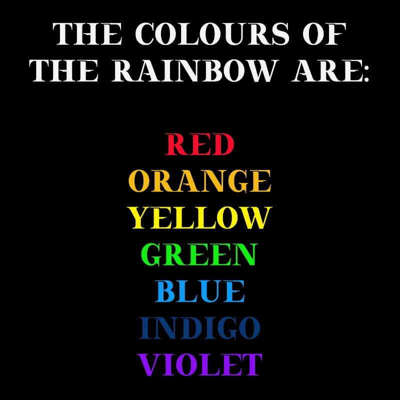 Rainbow Gift Idea for Kids Rainbow Color