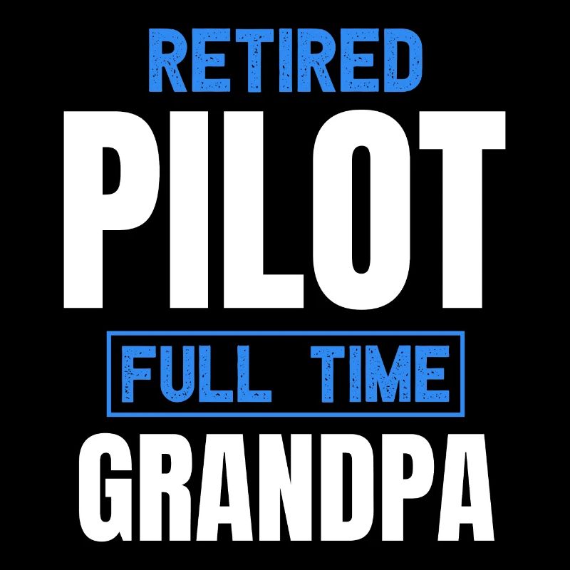 Grand-père pilote à temps plein à la retraite