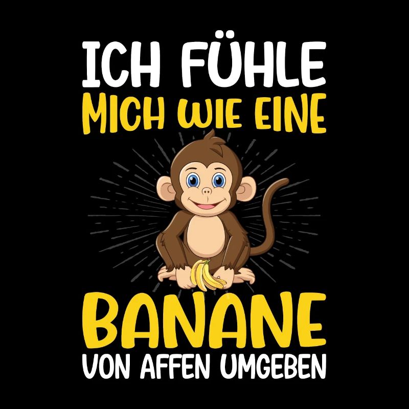 Affen Bananen Sarkasmus Arbeit