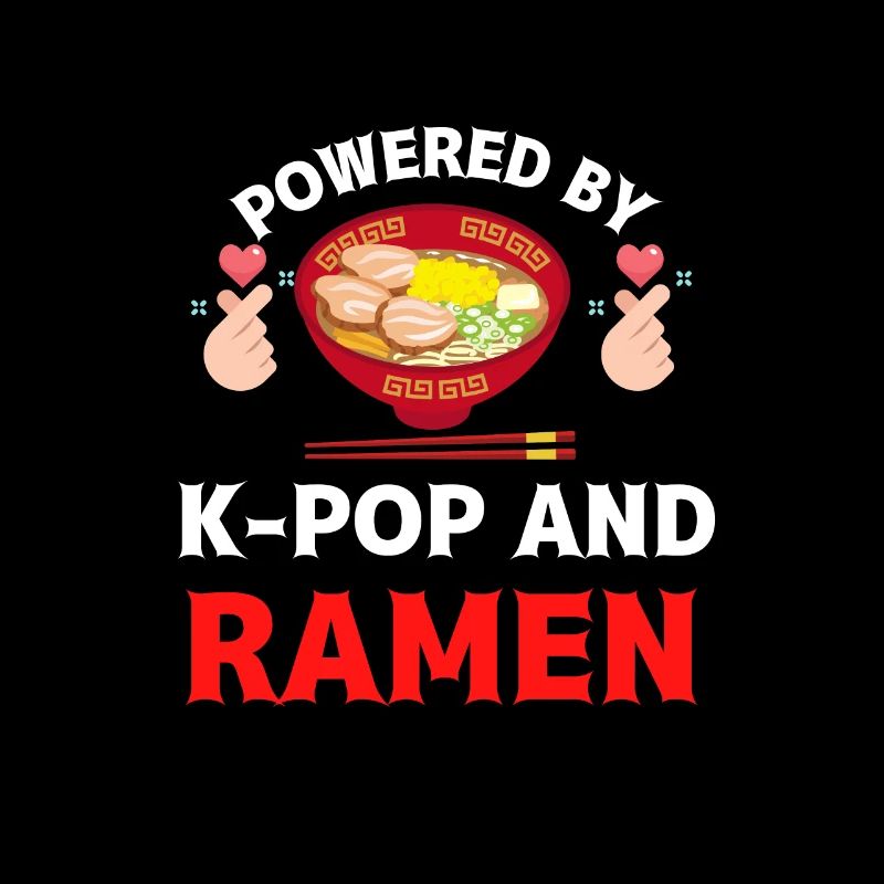 Powered by K-Pop und Ramen K-Pop Merch Merchandise