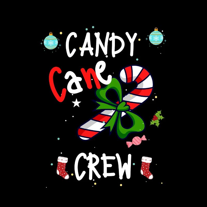 Cute Funny Candy Cane Crew Funny Christmas Candy