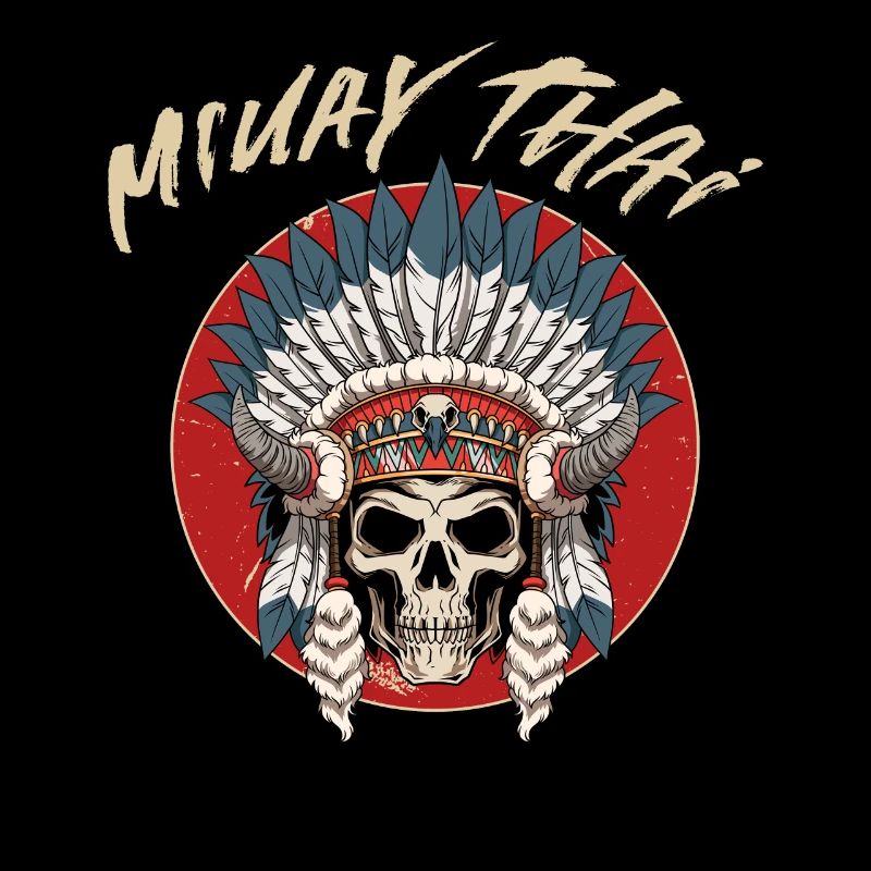 Muay Thai - Muay Thai Skelett Kriegshaube