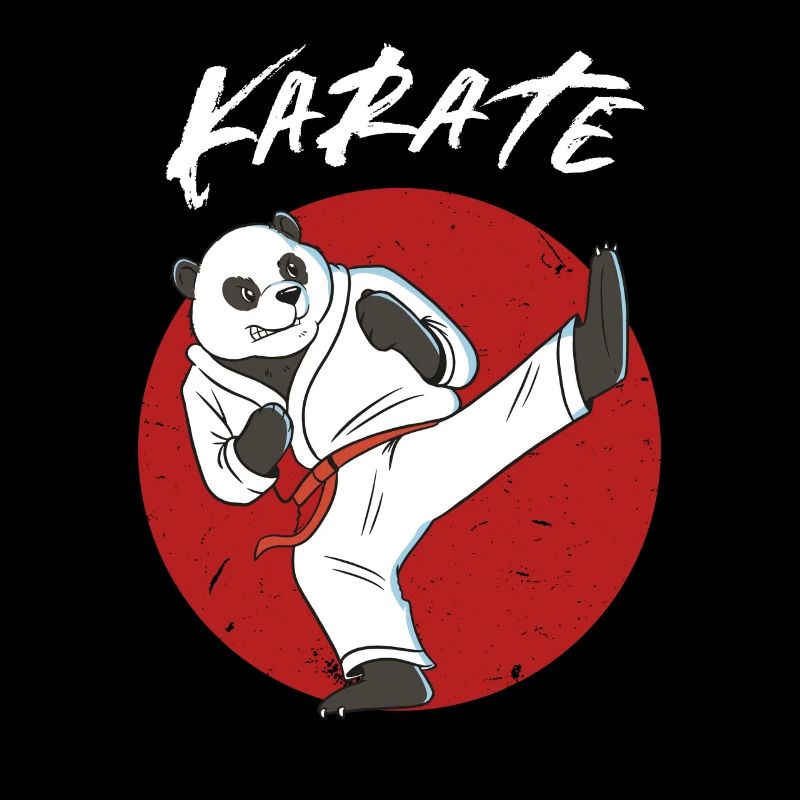 Karate Panda - Jungen und Mädchen Karate Panda