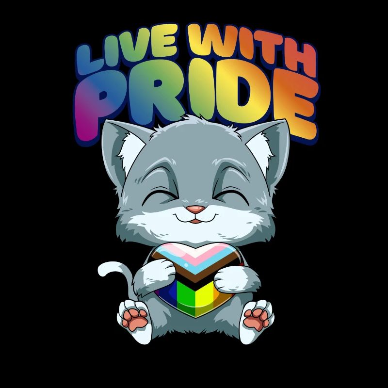 LGBTQ Cat Progressiv Pride - Transgender