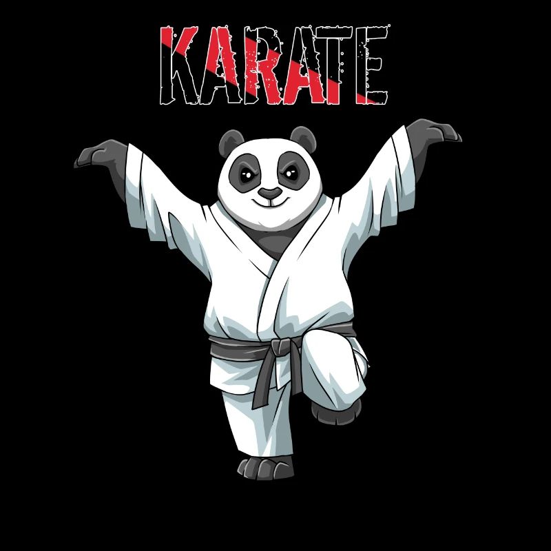 Karate Panda Crane Kick - Karate Kampf Kampfkunst
