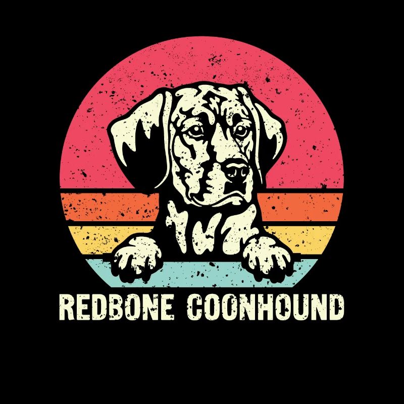 Redbone Coonhound Chien Cadeau