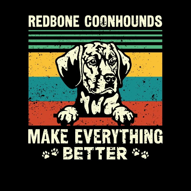 Redbone Coonhound Chien Cadeau