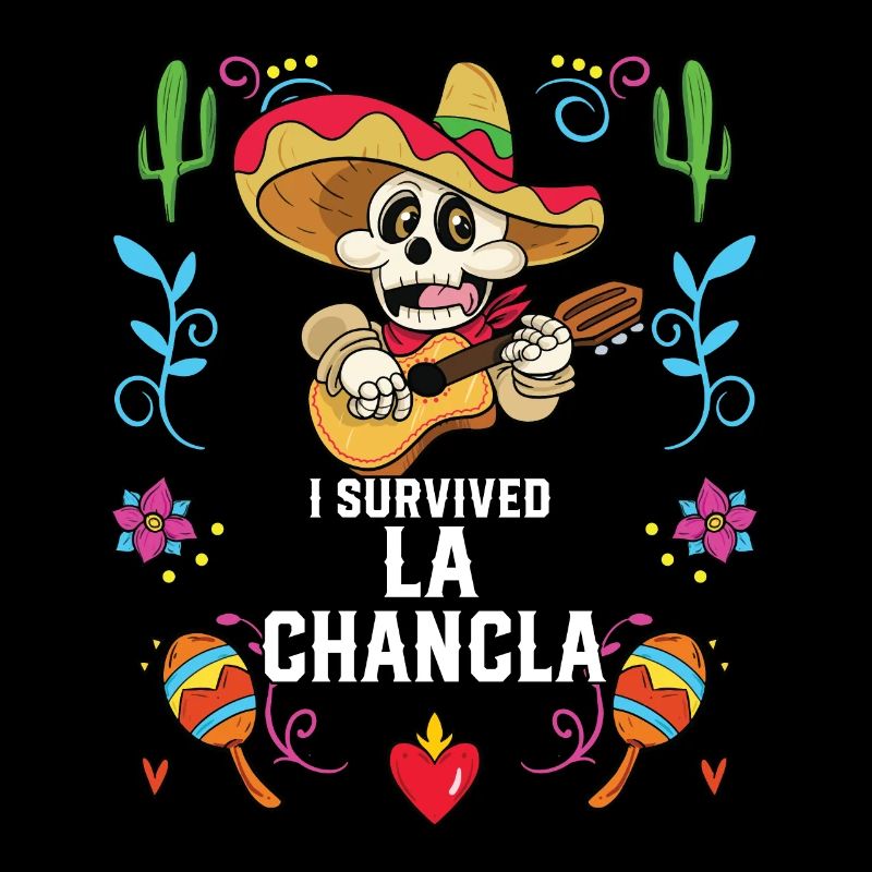 I Survived La Chancla Mexican Slippers Sandals