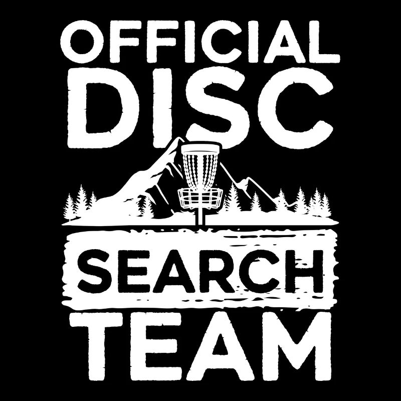 Équipe officielle de recherche de disques Disc Golf Course Frisbee