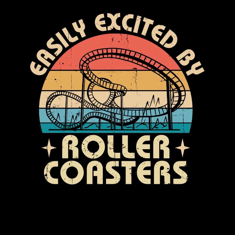 Easily Excited By Roller Coasters Theme Park Vacat