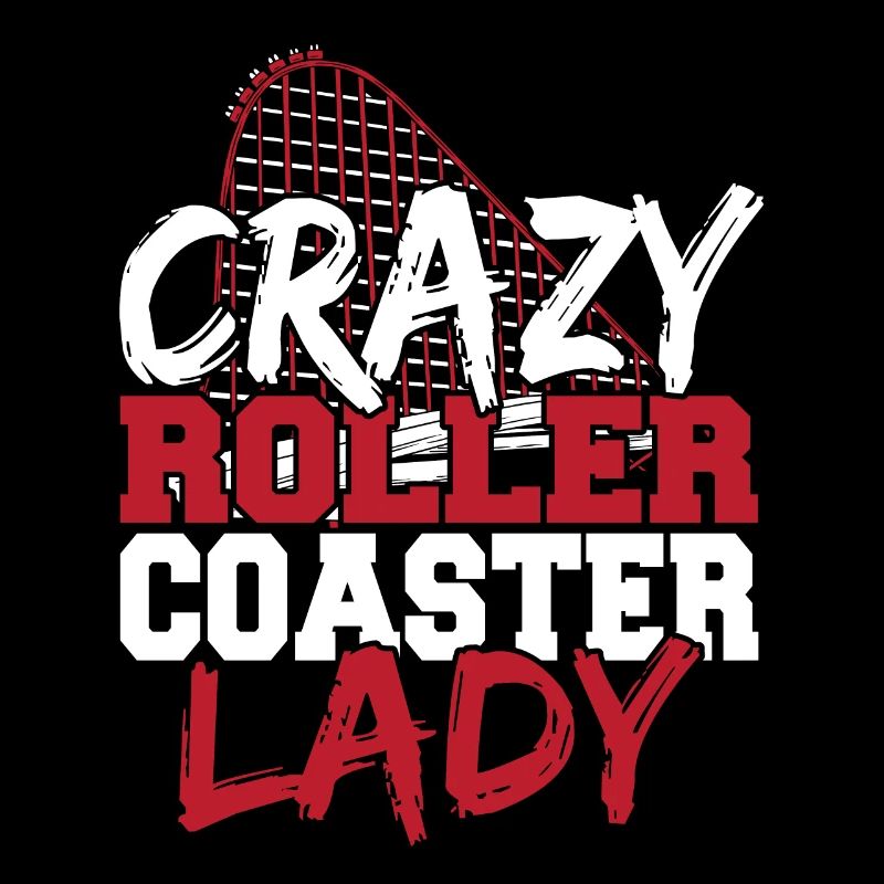 Crazy Roller Coaster Lady Theme Park Amusement Par