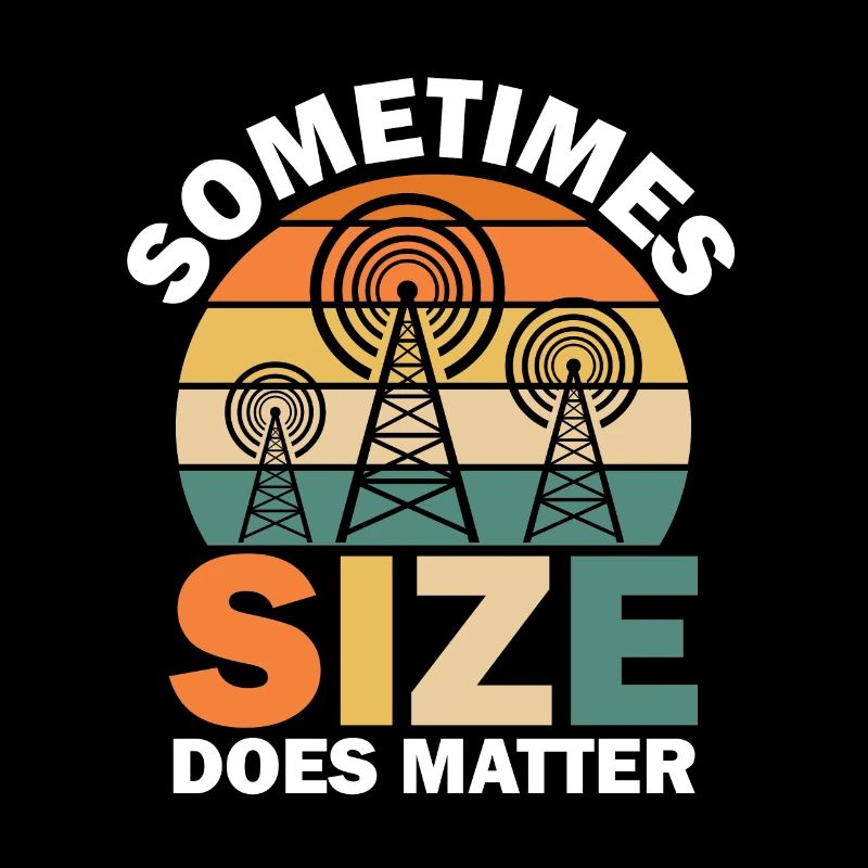 Funny Ham Radio Sometimes Size Does Matter Retro N