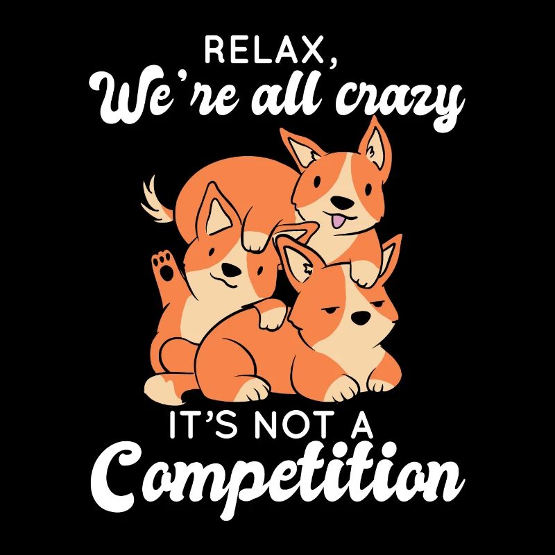 Kawaii Fox Relax We're All Crazy It's Not A