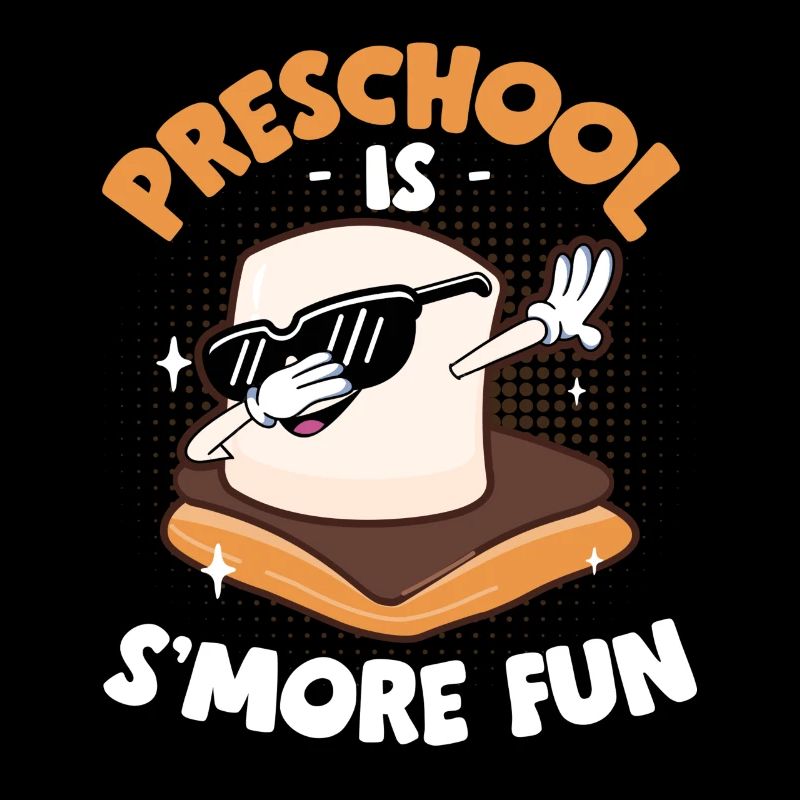 Kids Dabbing Marshmallow Camping Preschool Is Smor