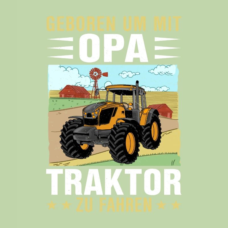 Opa Traktor Bauernhof Geschenk