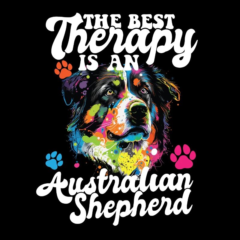 Australian Shepherd Pop Art & Dog Lover & Splash