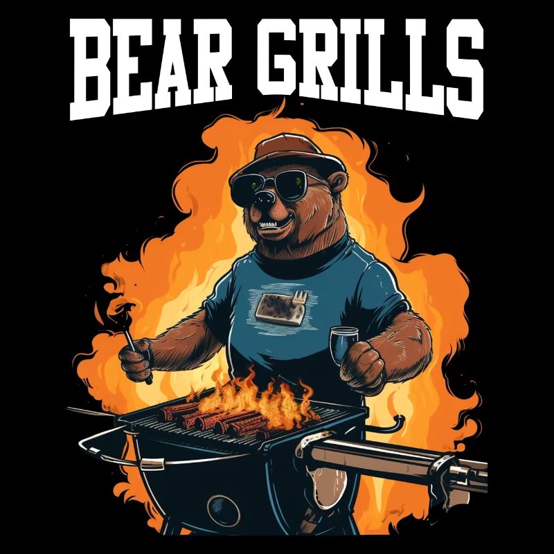 Bear Grills Barbecue BBQ Grilling Wilderness