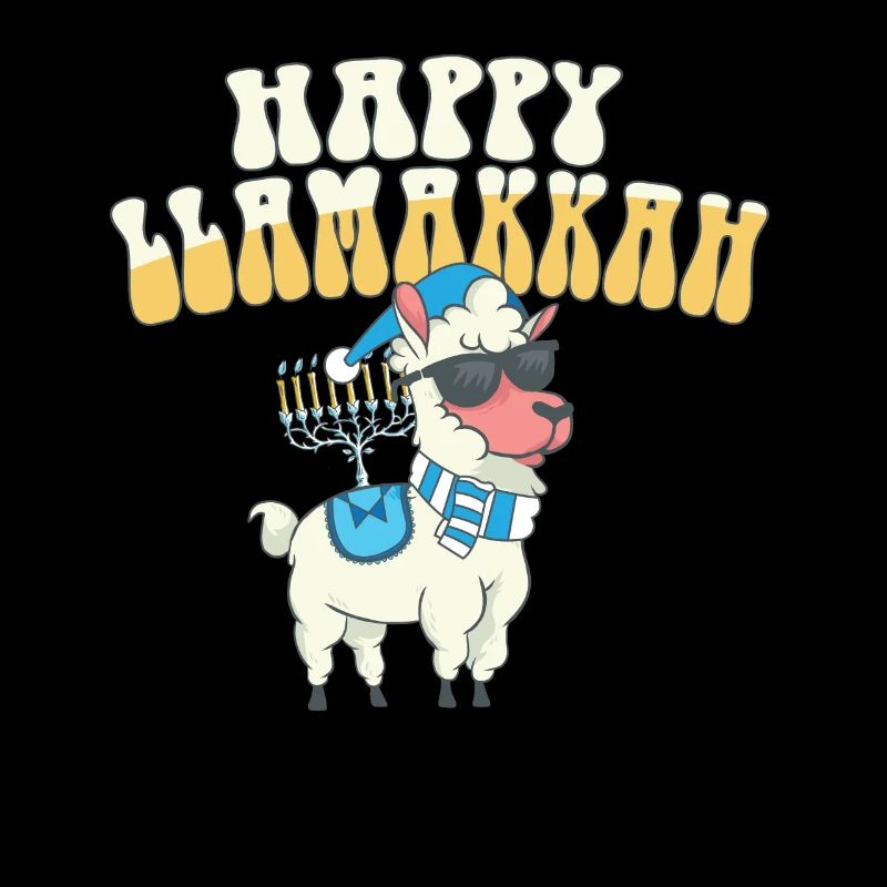 Juif Hanoukka Joyeux Llamakkah Chrismukkah Lama