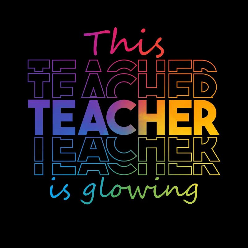 This Teacher Is Glowing Hello Summer Funny End Of