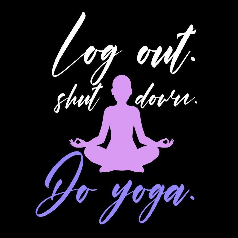 logg ut stengt yogadesign for en yogafølger