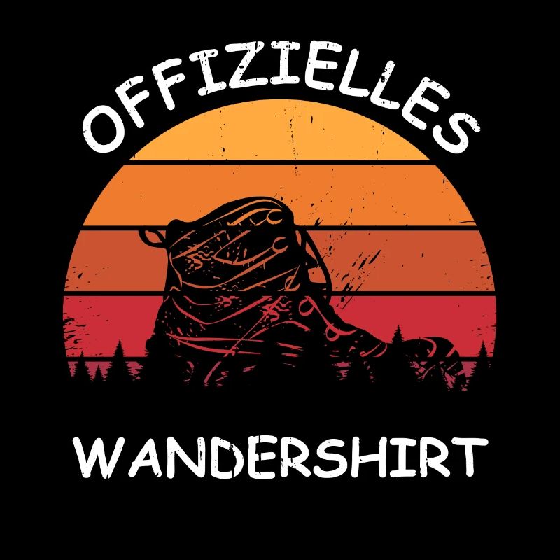 Offizielles Wandershirt wandern Spruch