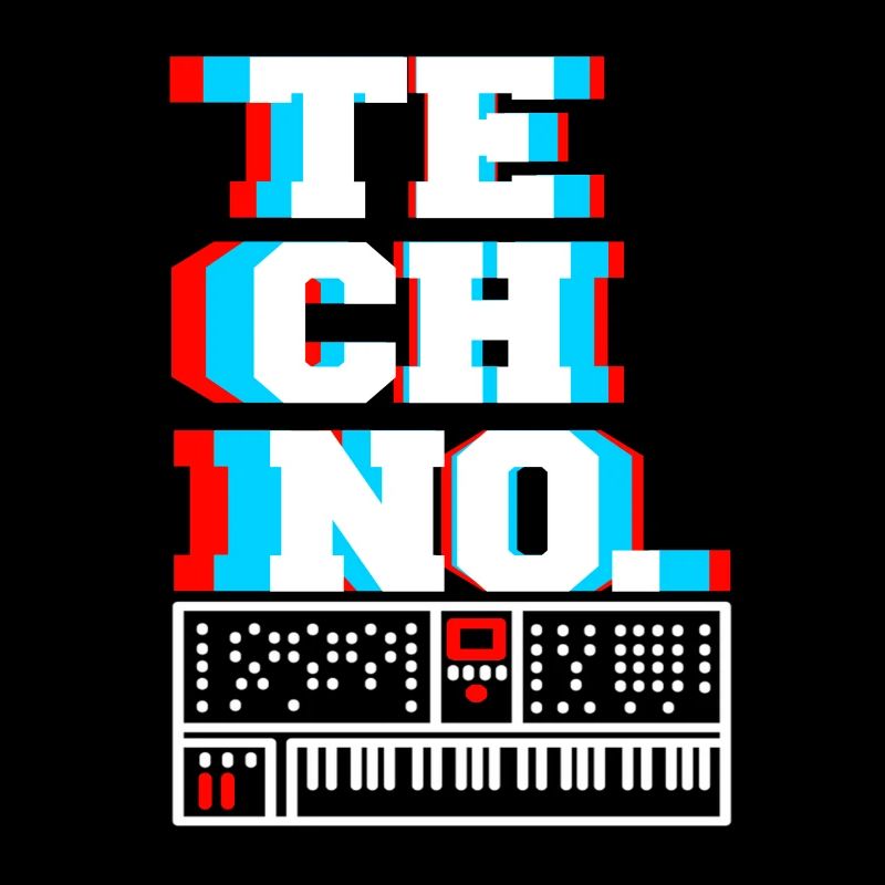 TECHNO. Superbes designs rétro DJ Techno Lover