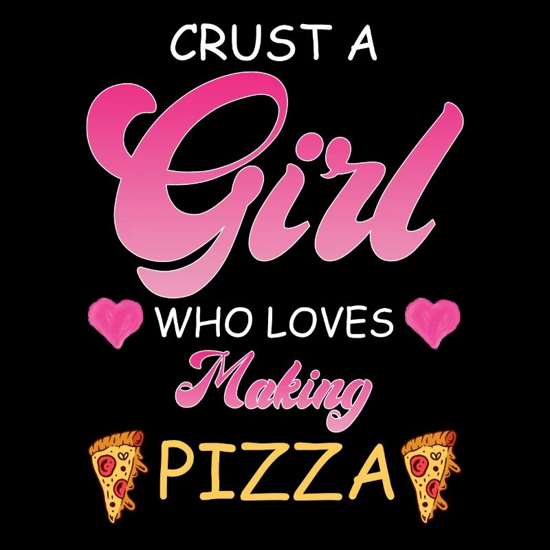 Nur ein Mädchen was Pizza backen liebt