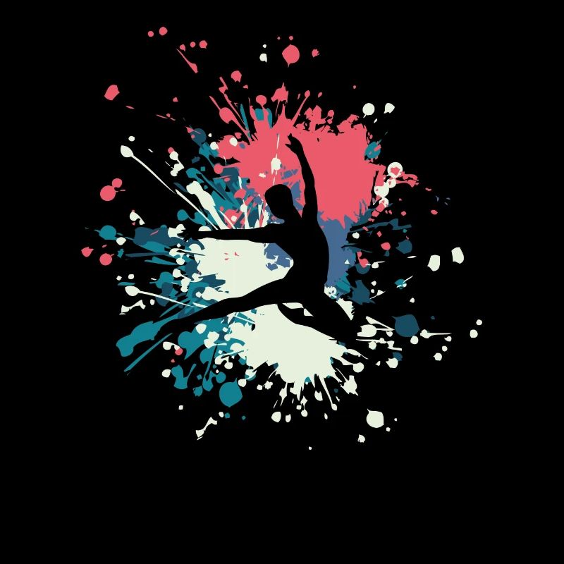 Éclaboussure de couleur d'expression de danse
